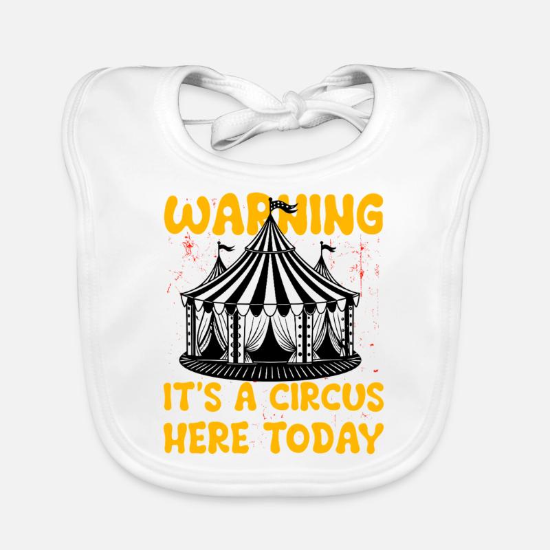 Warning it's a circus here today Organic Baby Bibs