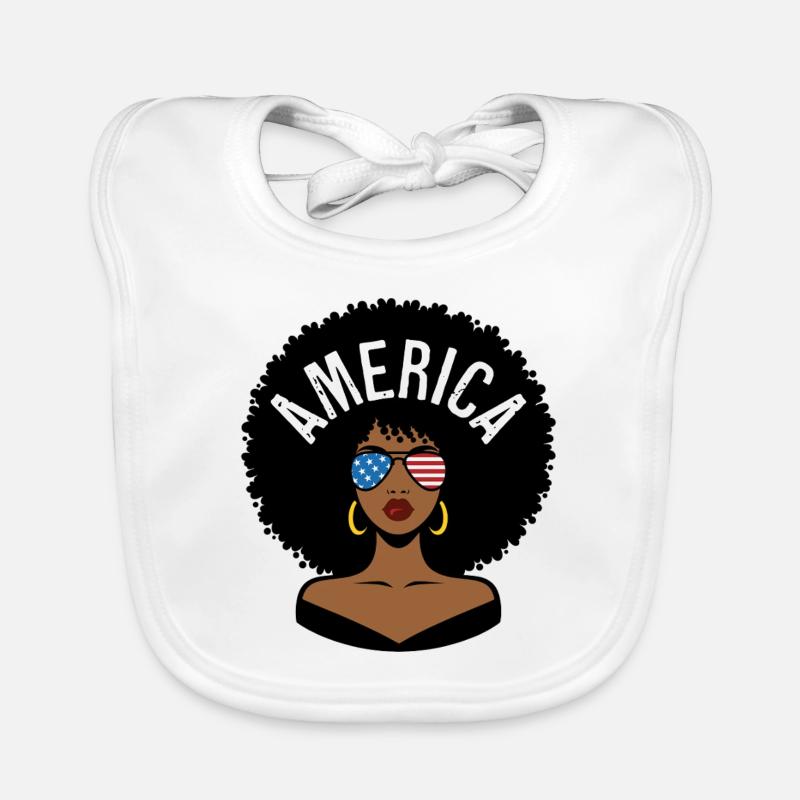 Amerika Afro Baby Bio-Lätzchen