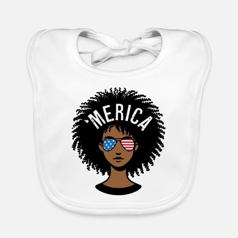 'merica Afro Bavoir bio Bébé