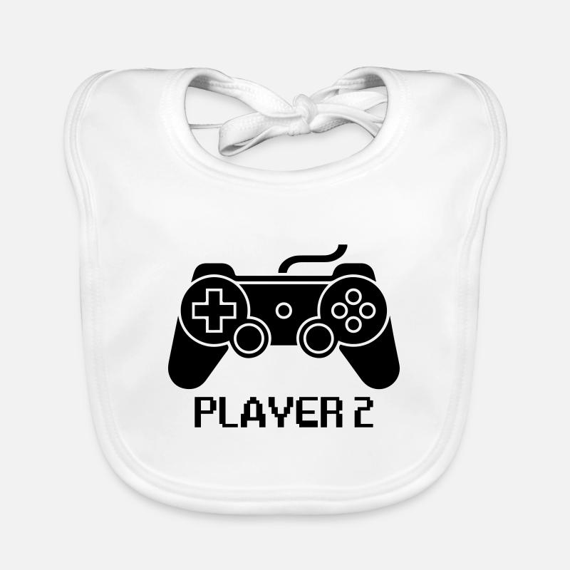 player 2 game couple Baby Bio-Lätzchen