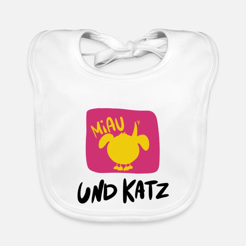 Pärchen Katze Baby Bio-Lätzchen