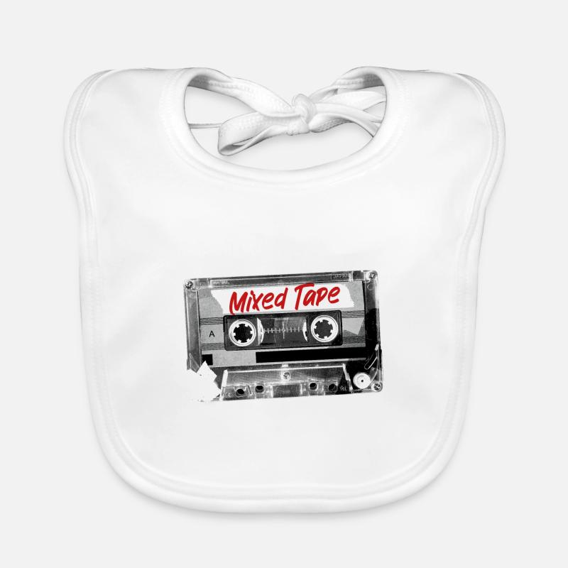 Mixed Tape Organic Baby Bibs
