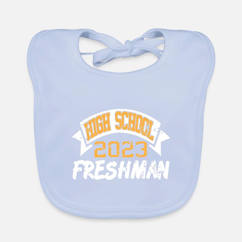 High School Freshman Class of 2023 Student Organic Baby Bibs