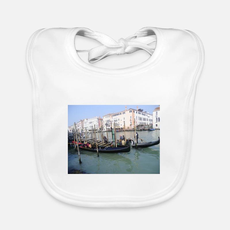 Venise - Bavoir bio Bébé - blanc
