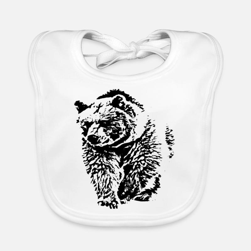Ours Bavoir bio Bébé