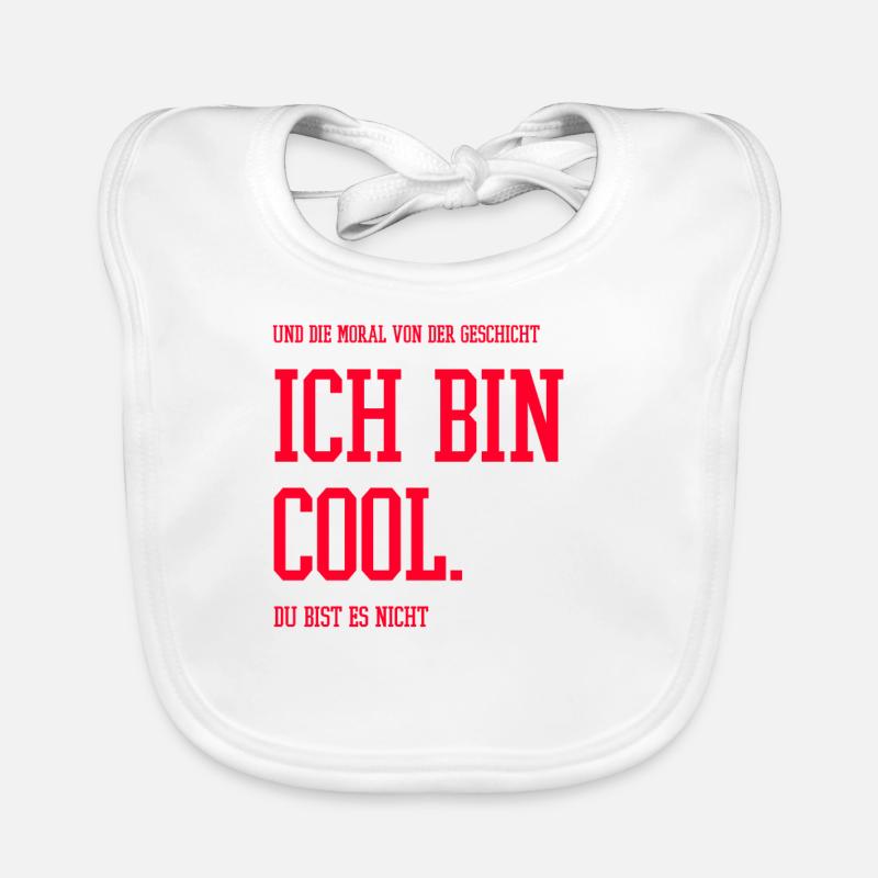 Ich bin cool Baby Bio-Lätzchen