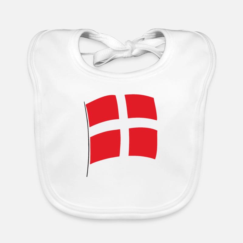 Danemark Drapeau Danois Drapeau Danmark Danemark Bavoir bio Bébé
