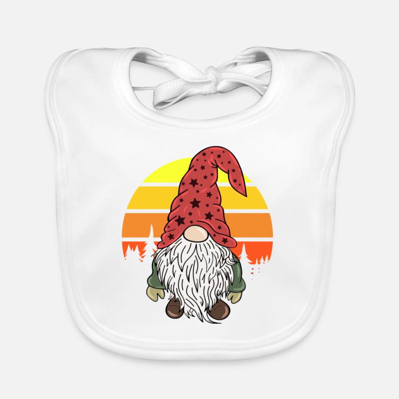 Weihnachtszwerg Gnome Vintage Baby Bio-Lätzchen