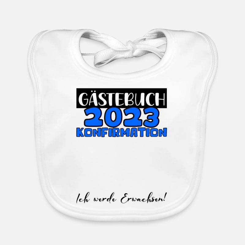 Konfirmation 2023 Gästebuch Mädchen Jungen Jugend Baby Bio-Lätzchen