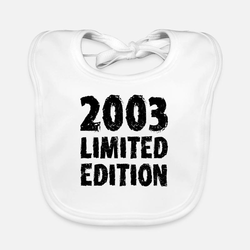2003 Limited Edition Geburtstag Geschenk Frau Mann Baby Bio-Lätzchen