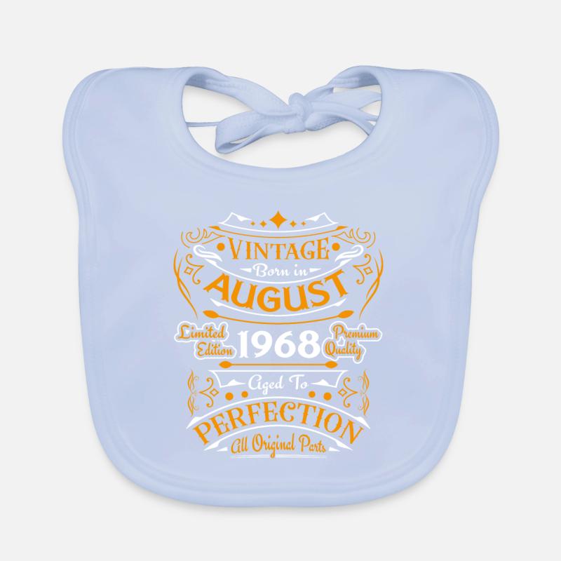 August 1968 Geburtstagsgeschenk Baby Bio-Lätzchen