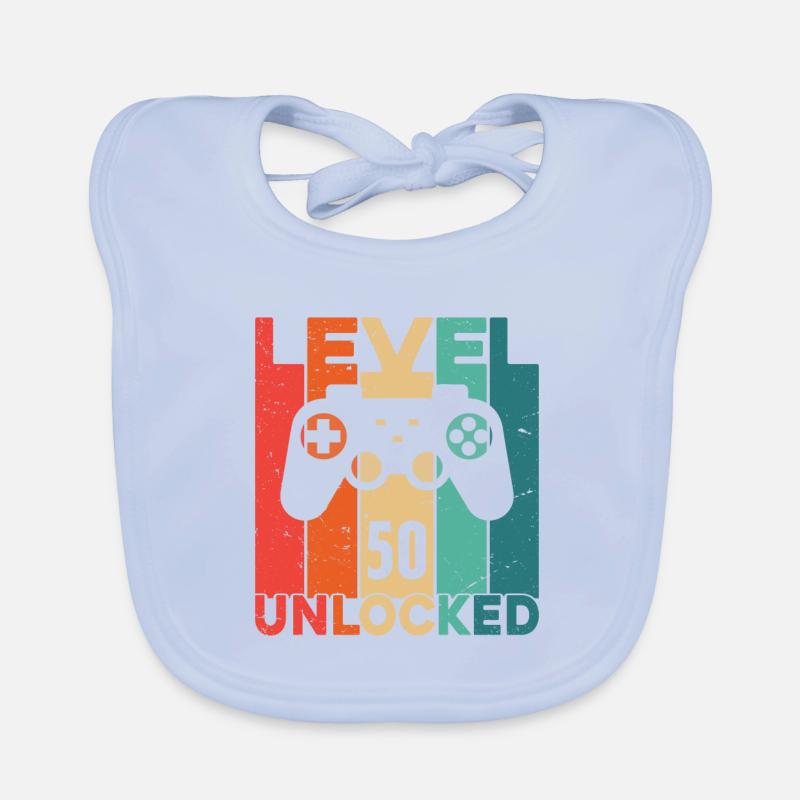 Level 50 Unlocked Organic Baby Bibs