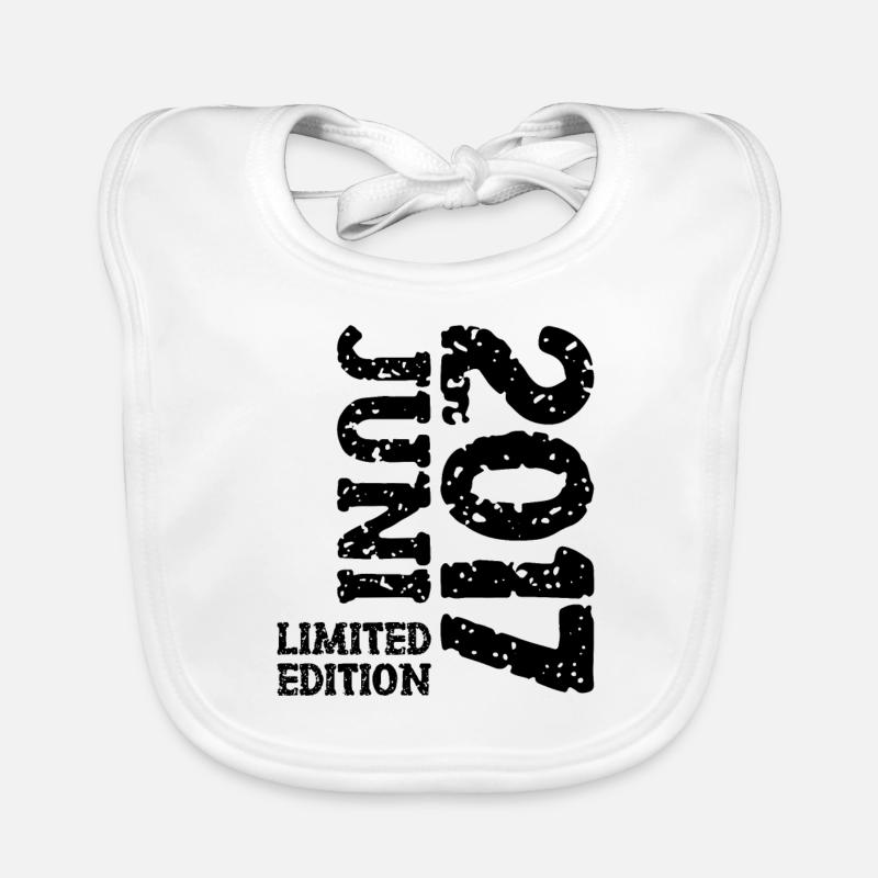 2017 Juni Limited Edition Geburtstag Geschenk Baby Bio-Lätzchen