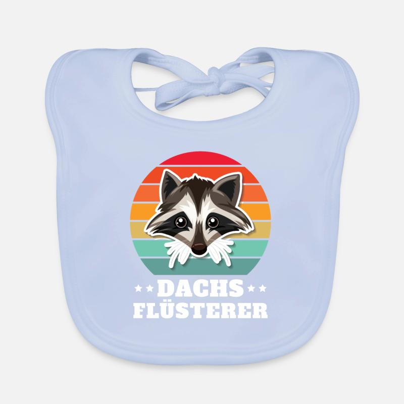 Dachs Flüsterer Retro Geschenk Baby Bio-Lätzchen