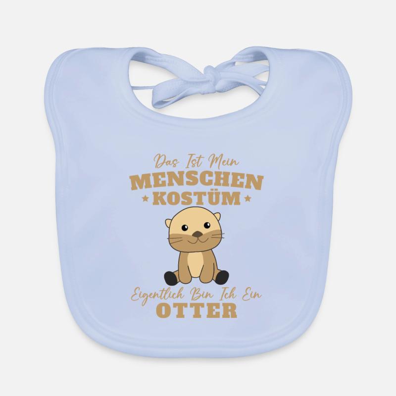 Menschen Kostüm Ich bin ein Otter Baby Bio-Lätzchen