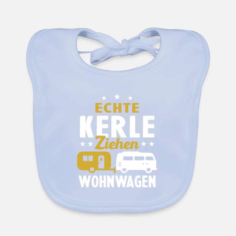 echte kerle ziehen wohnwagen Baby Bio-Lätzchen