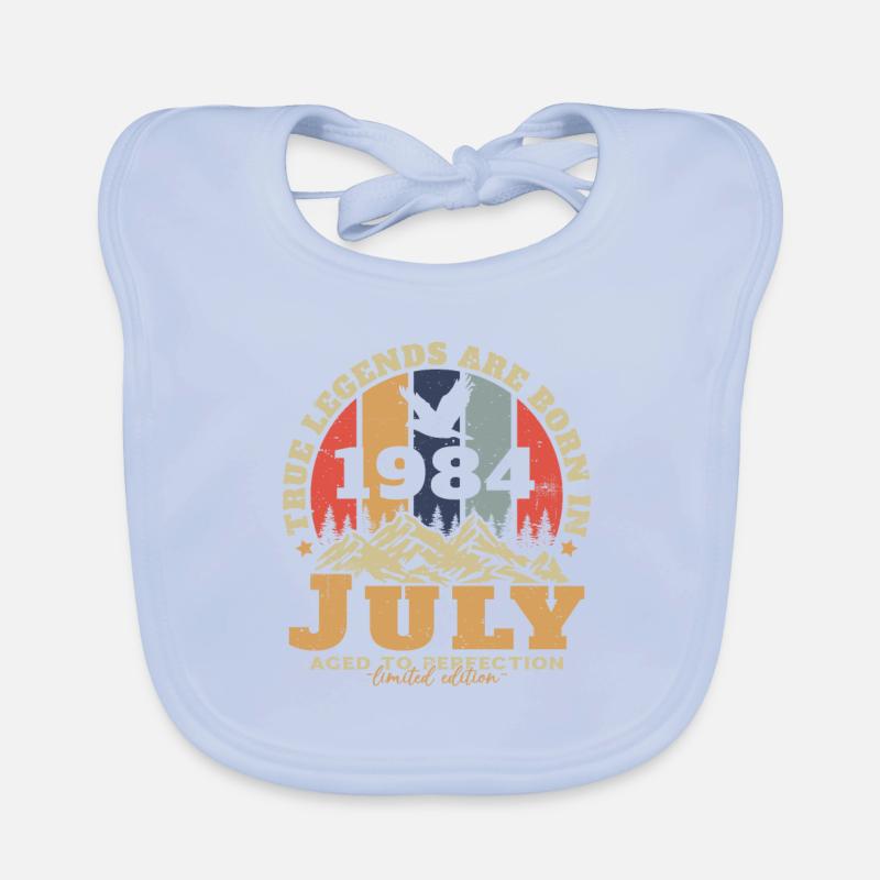 Vintage Juli 1984, Retro Geburtstagsgeschenk Baby Bio-Lätzchen