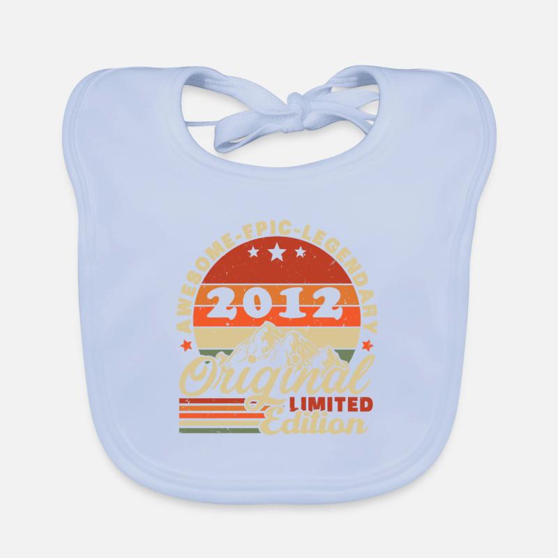 2012 Vintage Retro Geburtstagsgeschenk Baby Bio-Lätzchen