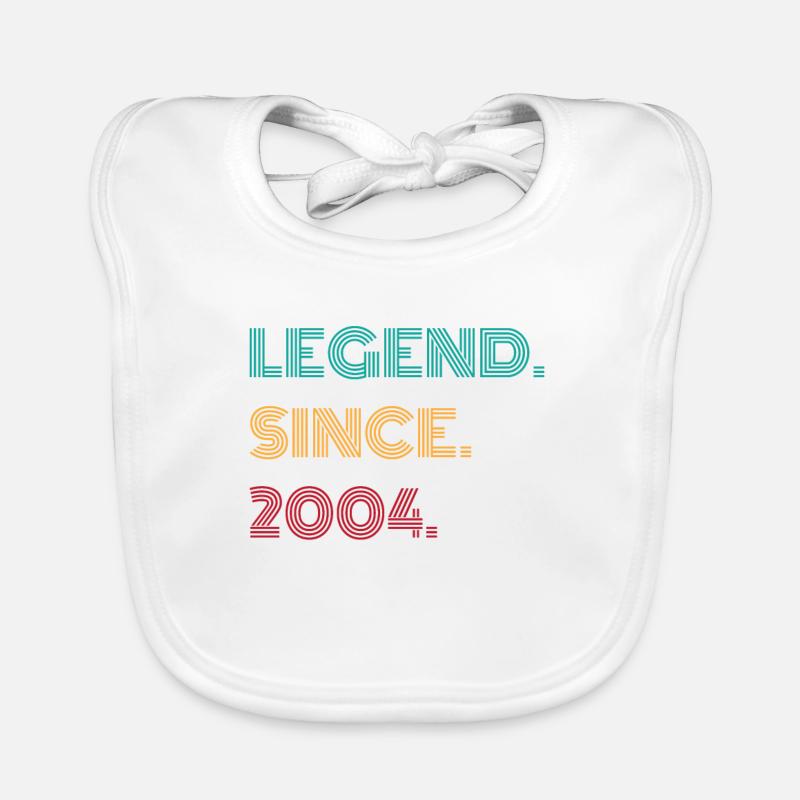 Legende seit 2004 Geburtstagsgeschenk Baby Bio-Lätzchen