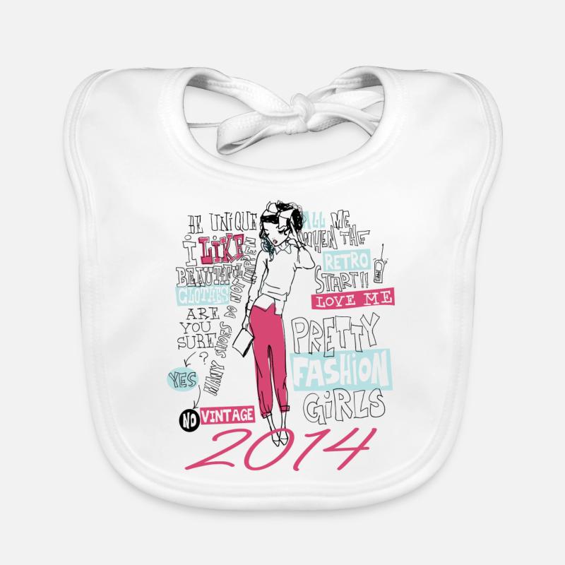 Jahrgang 2014 Geburtstagsgeschenk 2014 Mädchen 2014 Baby Bio-Lätzchen