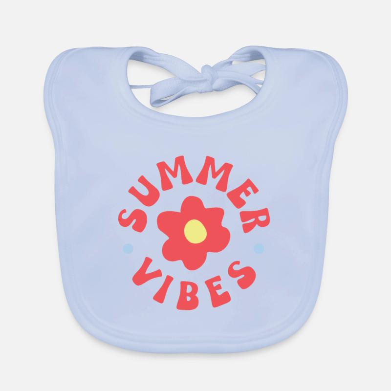 Summer Vibes Organic Baby Bibs
