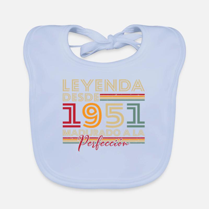 Legende seit 1951 Geburtstagsgeschenk Baby Bio-Lätzchen