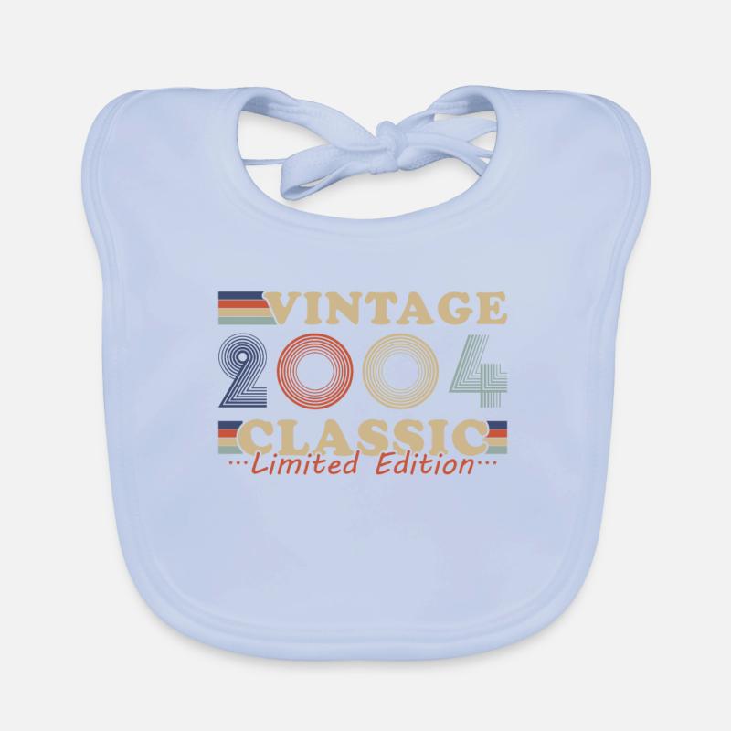 2004 Vintage Retro Geburtstagsgeschenk Baby Bio-Lätzchen