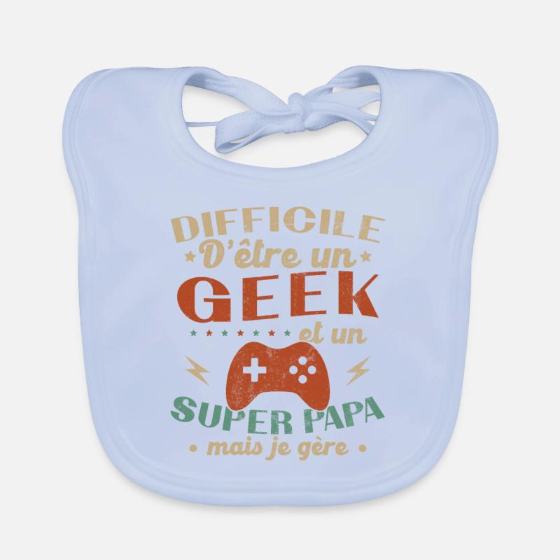 A geek and a great dad Organic Baby Bibs