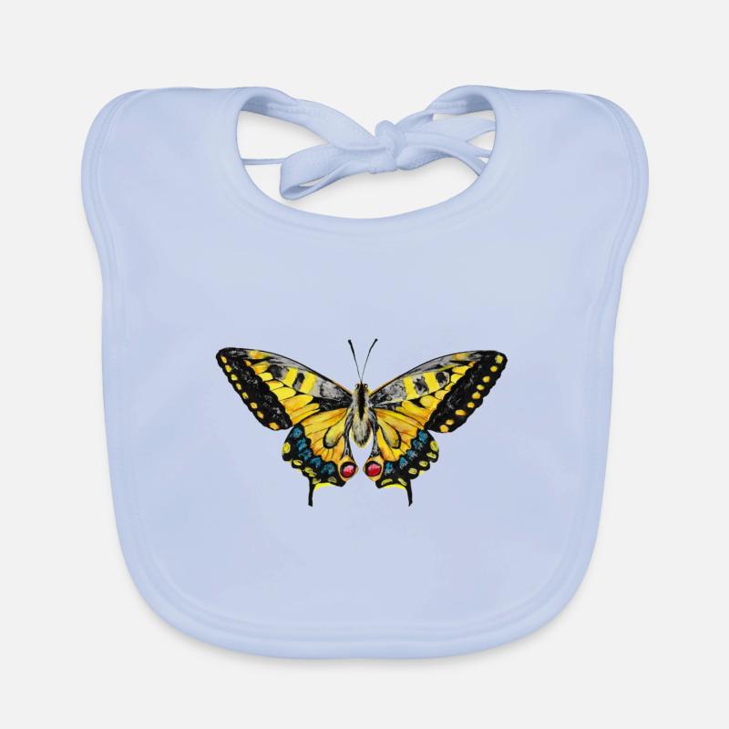 Papillon à queue d’hirondelle Bavoir bio Bébé