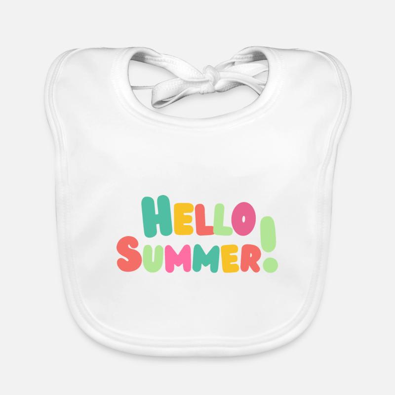 Hello Summer - Colorful Vibes Bavoir bio Bébé