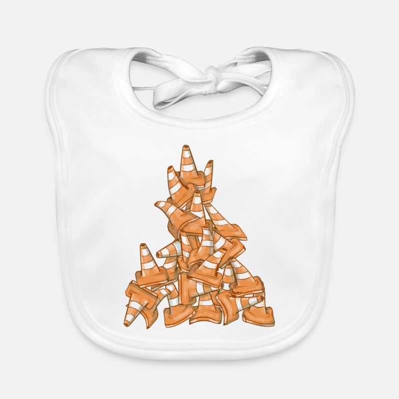 Road cones Organic Baby Bibs