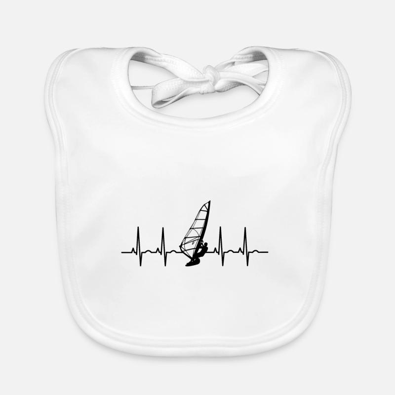 Windsurfing Windsurfing ECG Windsurfer Organic Baby Bibs