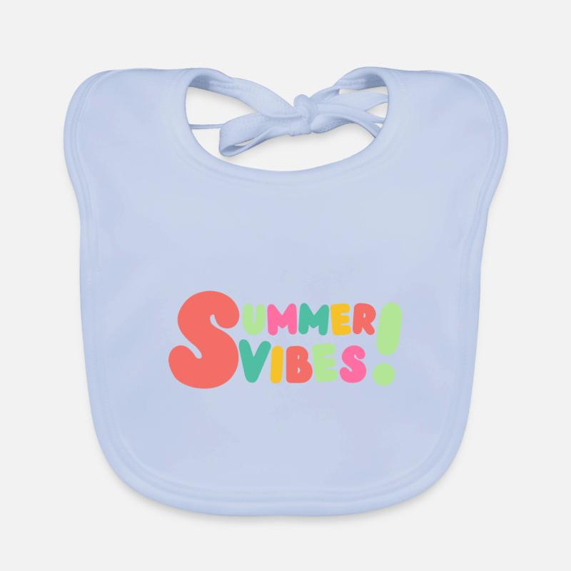 Summer Vibes Organic Baby Bibs