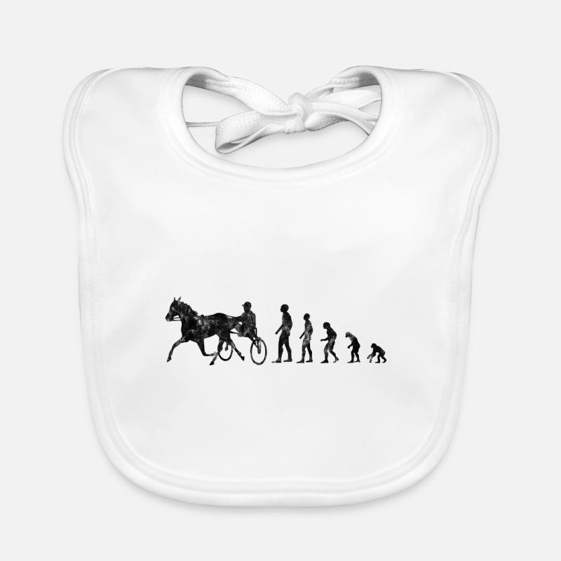 Trotter trotting races in Evolution Style Organic Baby Bibs