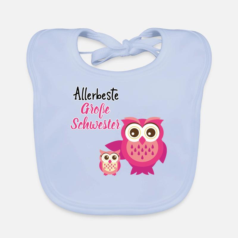 beste große Schwester Eule große Schwester Baby Bio-Lätzchen