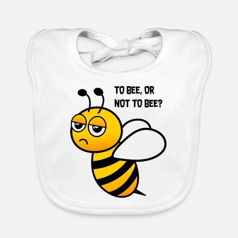 Bee Confused Funny Graphic Organic Baby Bibs