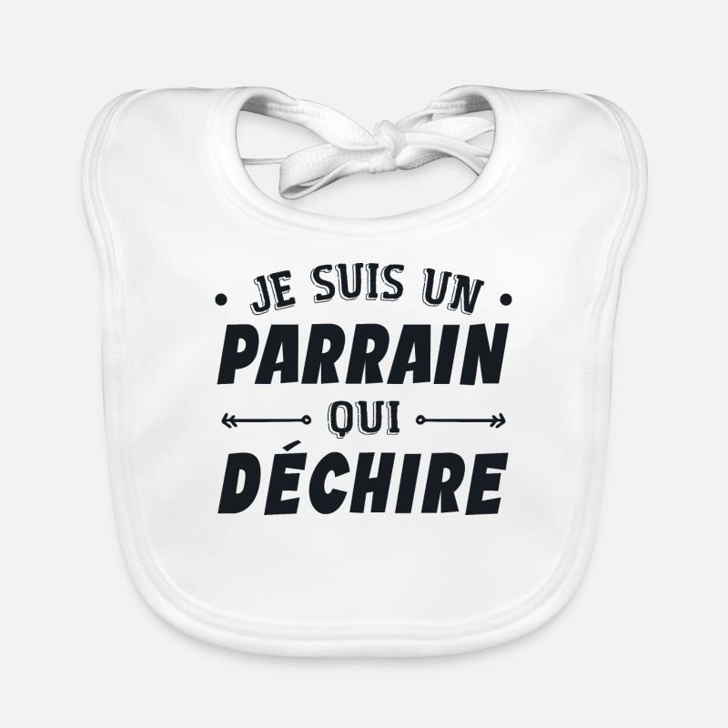 Je suis un parrain qui déchire Bavoir bio Bébé