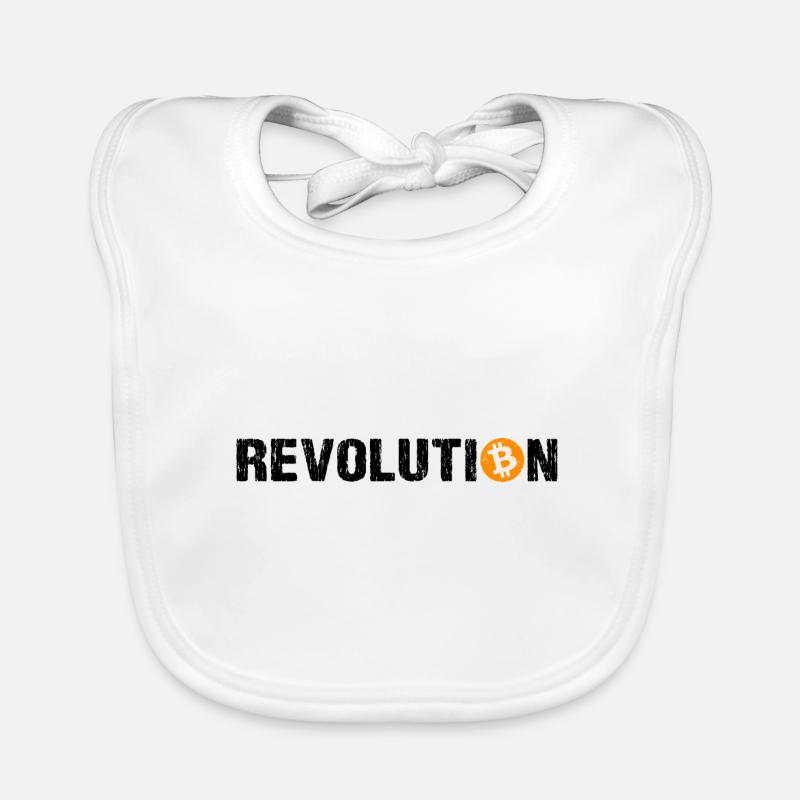 Révolution Bitcoin Cryptomonnaie Bitcoin Bavoir bio Bébé