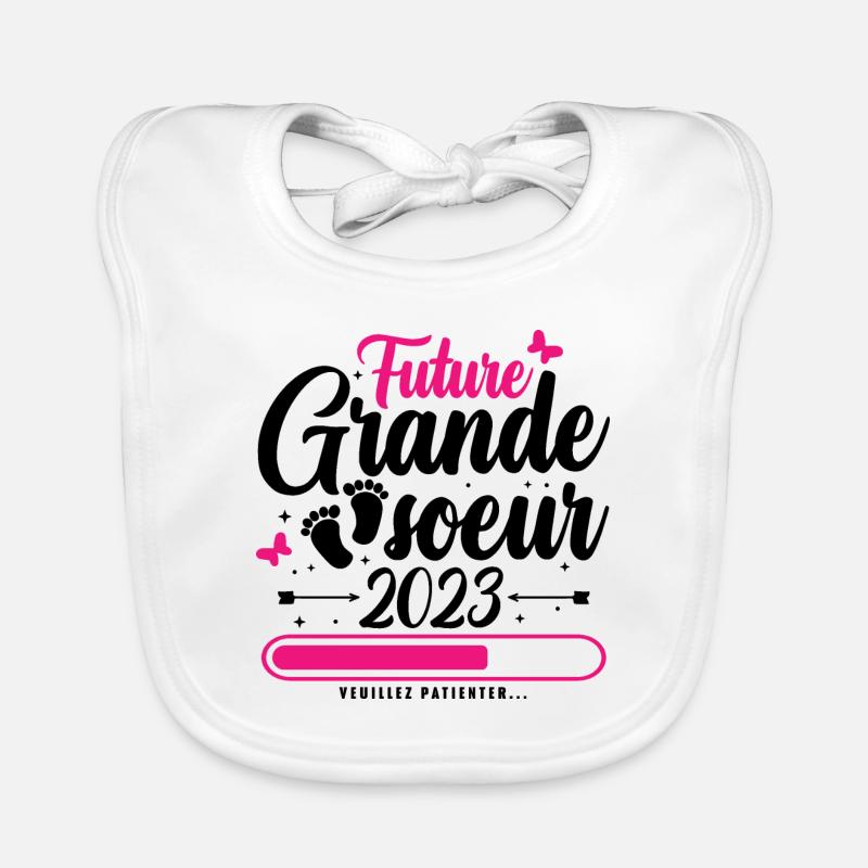 Future Grande Soeur 2023 Bavoir bio Bébé