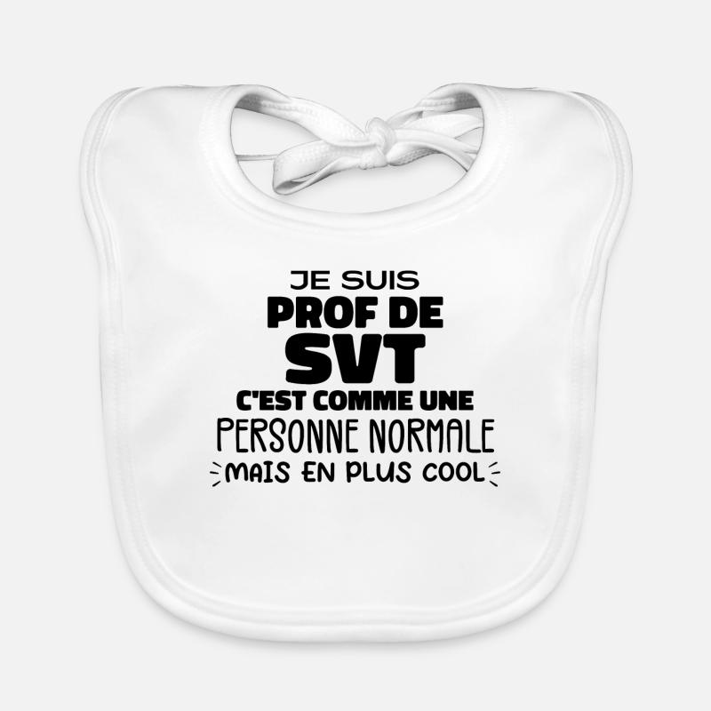 Prof de SVT super cool Bavoir bio Bébé