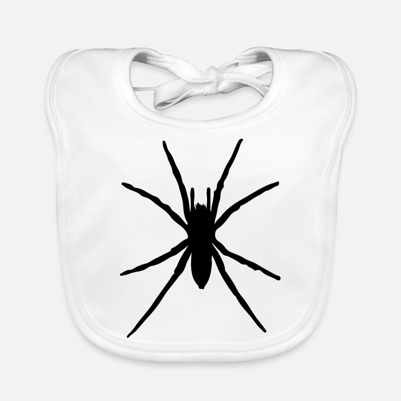 spider silhouette Bavoir bio Bébé