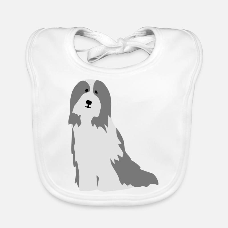 Bearded Collies Organic Baby Bibs
