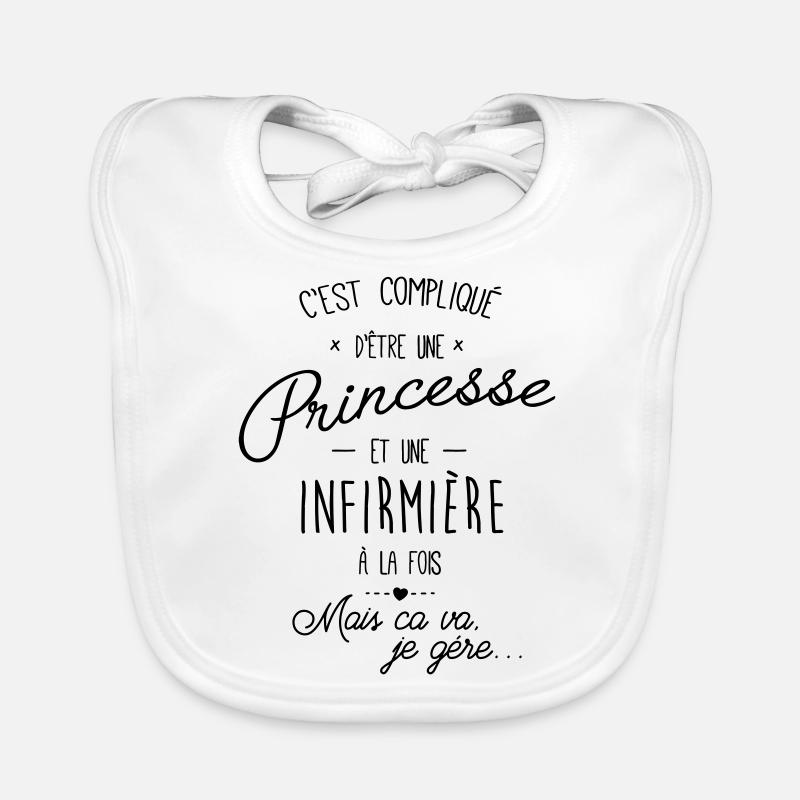 Princesse et infirmière Bavoir bio Bébé