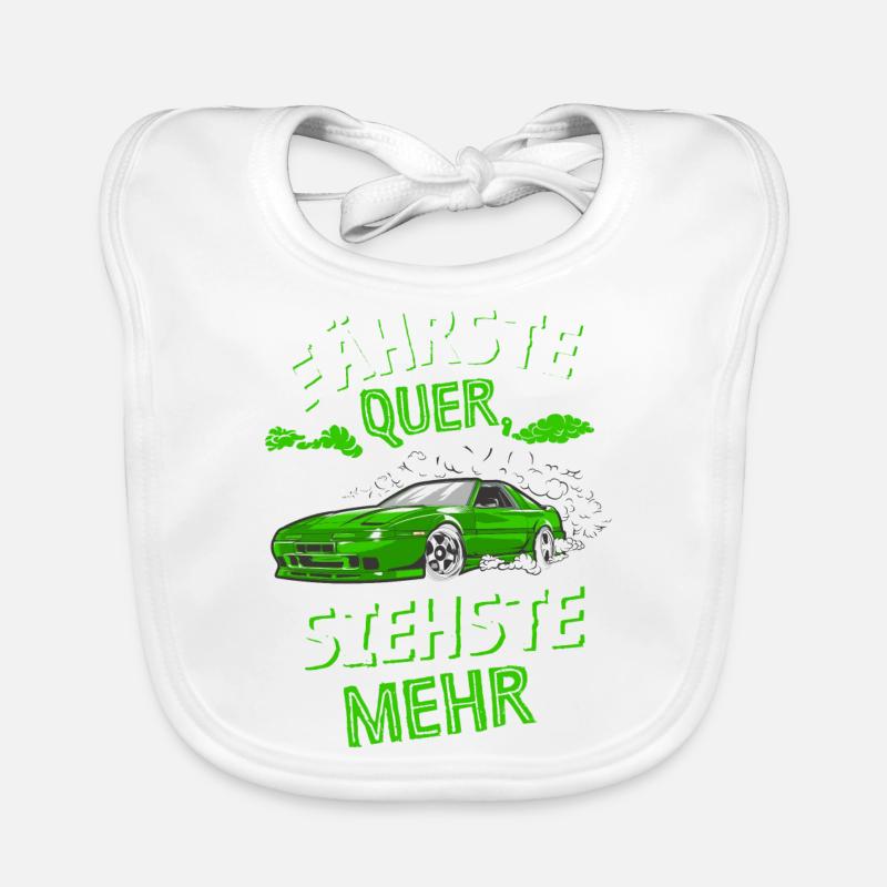 Fährste Quer siehste Mehr Baby Bio-Lätzchen