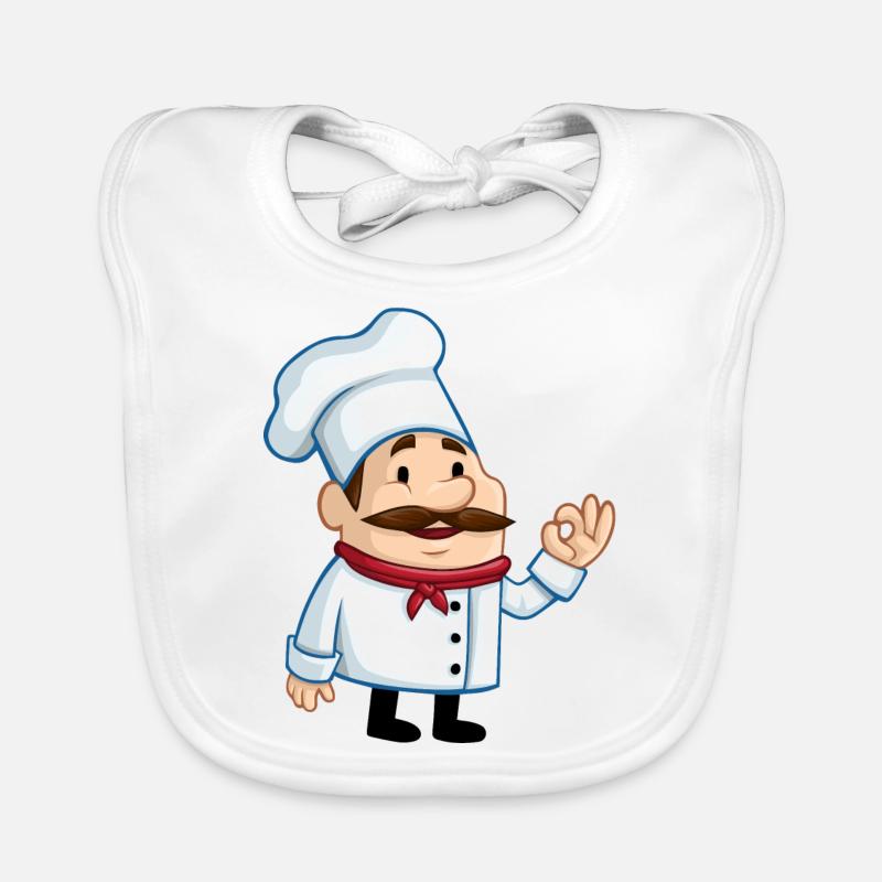 koch chef baker baecker kitchen kueche1 Bavoir bio Bébé