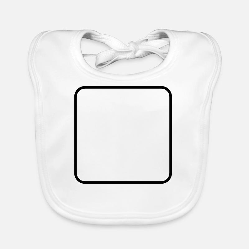 Math symbol - square Organic Baby Bibs