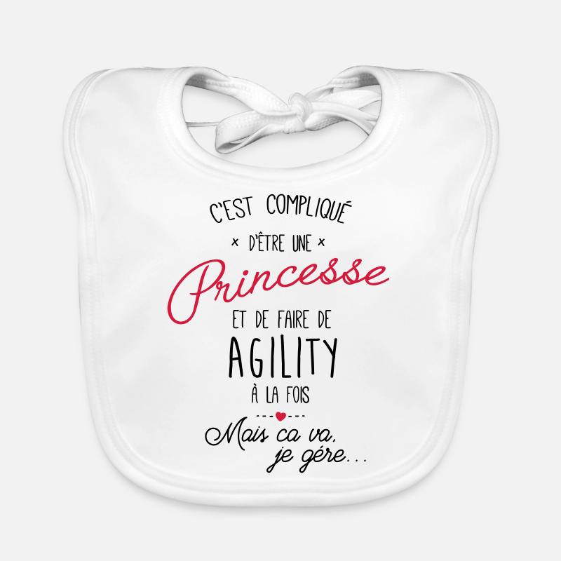 princesse et Agility Bavoir bio Bébé