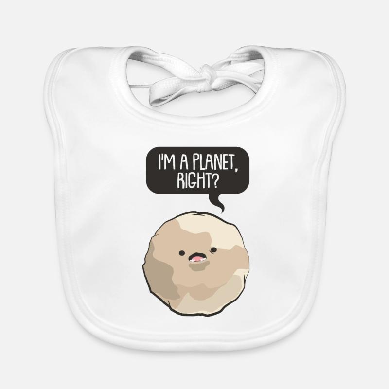 Planet Gift Kids Comic Speech Bubble Moon Mars Organic Baby Bibs