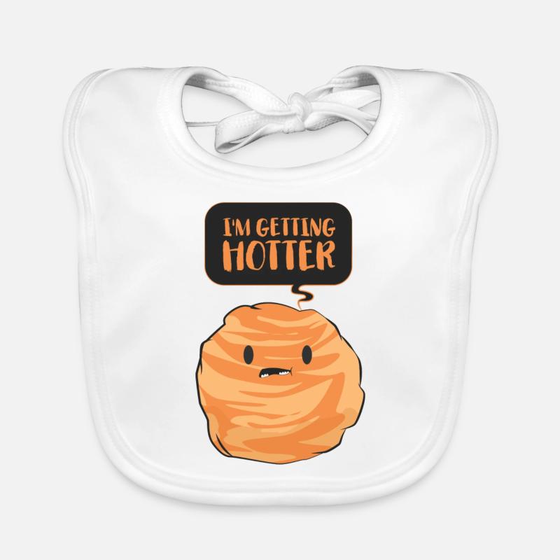 Planet outer space galaxy saying gift comic Organic Baby Bibs