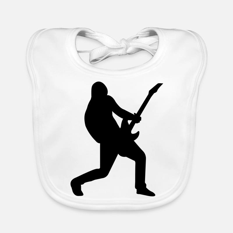 Guitar player eu Organic Baby Bibs